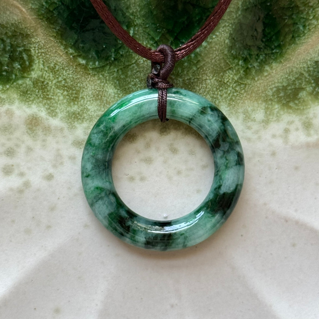 Green Halo Necklace