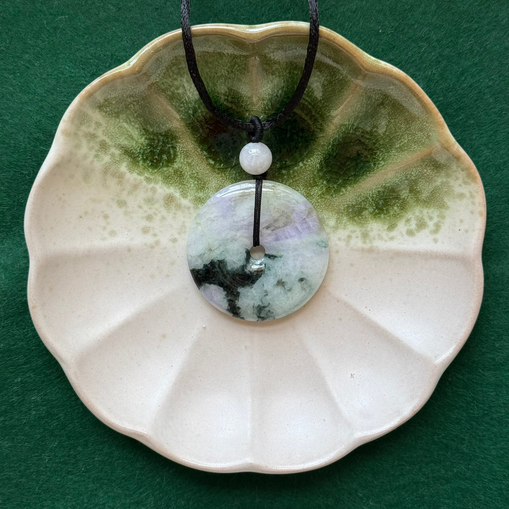 Lavender Ray Donut Necklace
