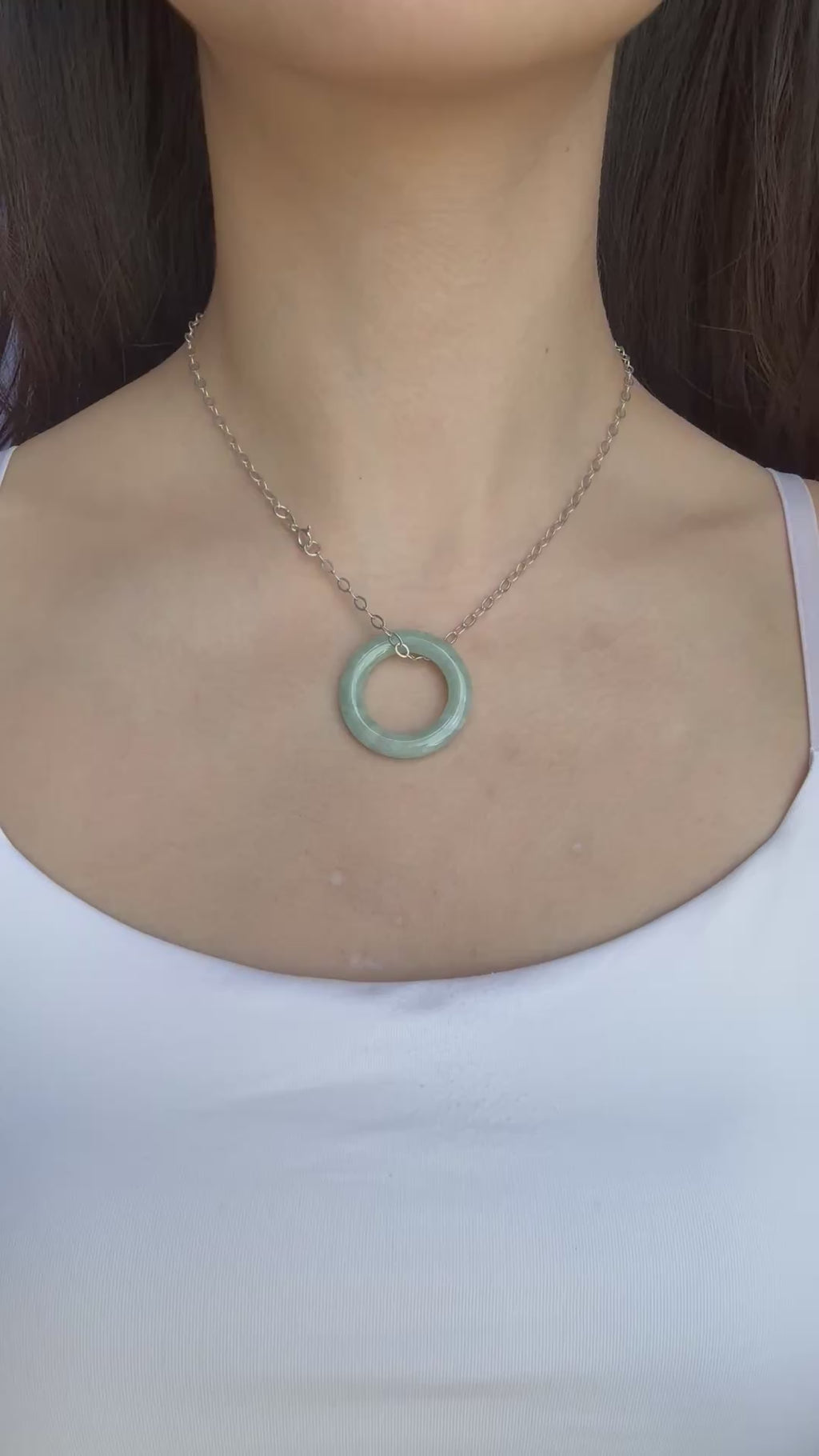 Mint Halo Necklace
