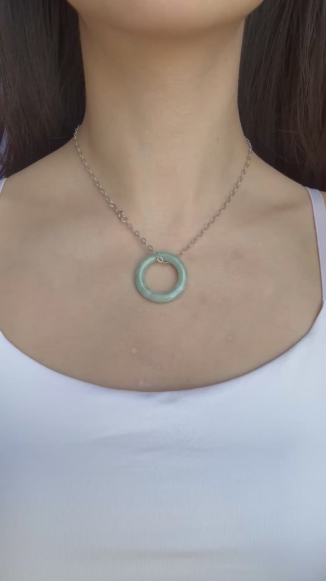Mint Halo Necklace
